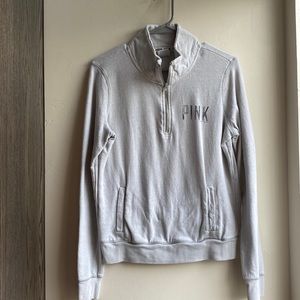 PINK Half Zip Up Long Sleeve